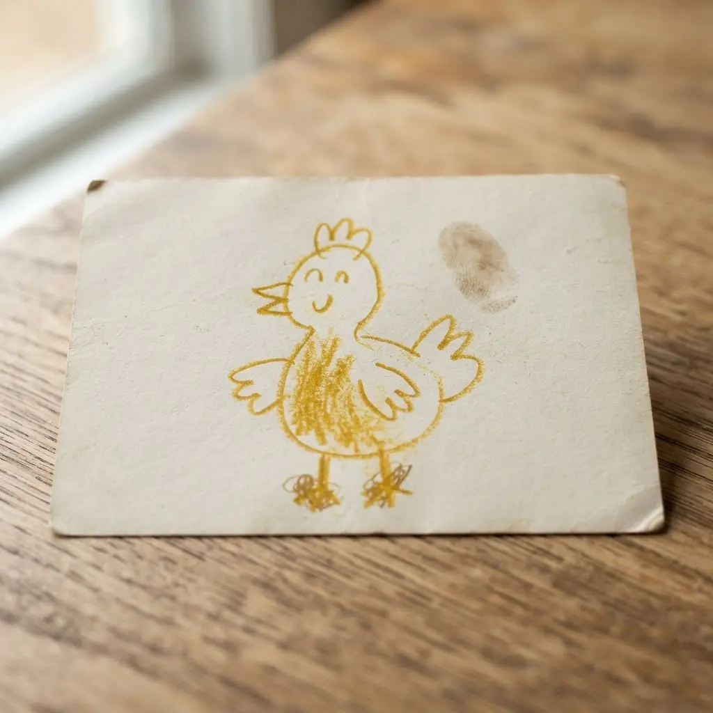 Fried Fried Chicken words displayed on a classroom practice card with pencil notes.