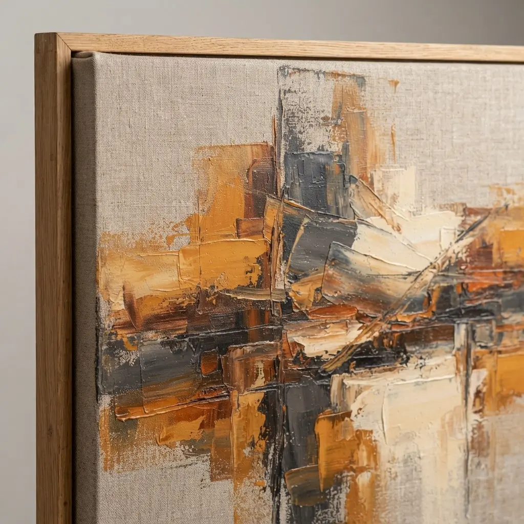 Linen canvas is pulled evenly over a wooden frame with canvas pliers, showing How Rolled Canvas Can Work for You.