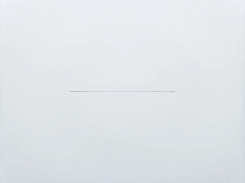 A light pencil rectangle and two faint wheel guide circles appear on clean white paper.