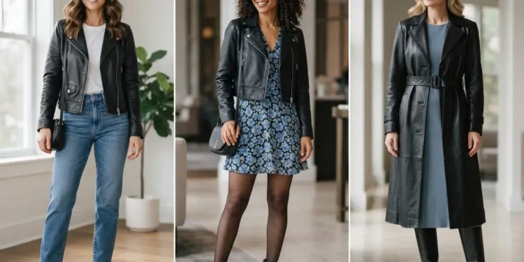 Leather Jacket Outfits Ideas