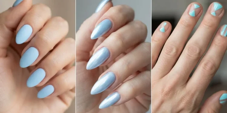 Light Blue Nails
