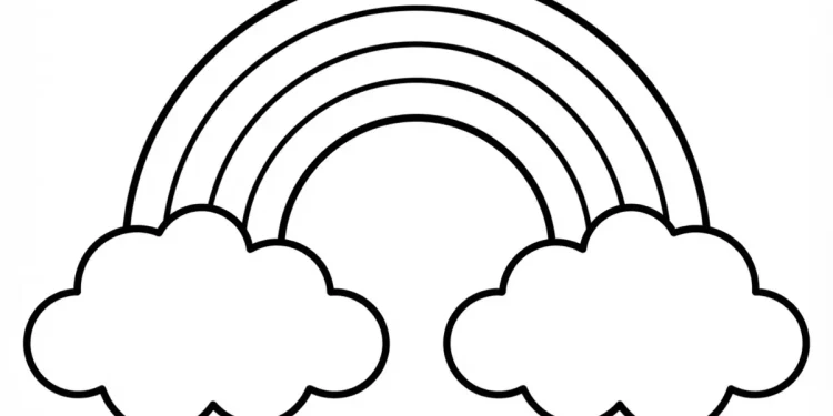 Rainbow Coloring Pages